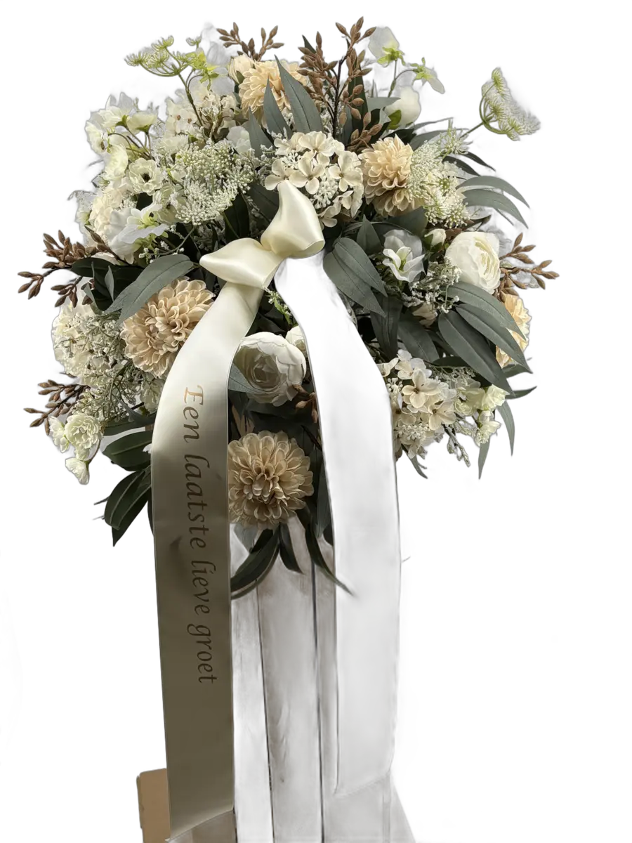 Stilleven met witte rozen